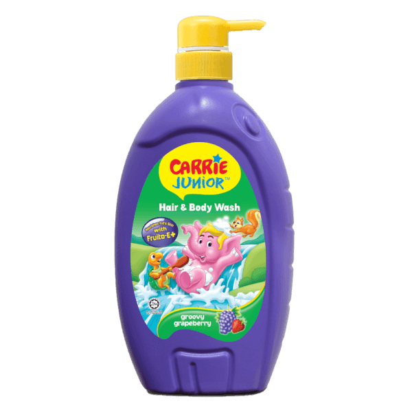 Sữa tắm gội toàn thân cho bé từ 2 tuổi Carrie Junior hương Grapeberry 700g