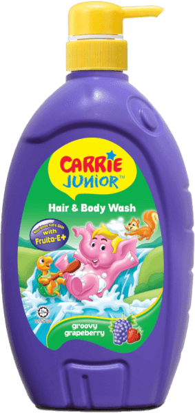 Sữa tắm gội toàn thân cho bé từ 2 tuổi Carrie Junior hương Grapeberry 700g