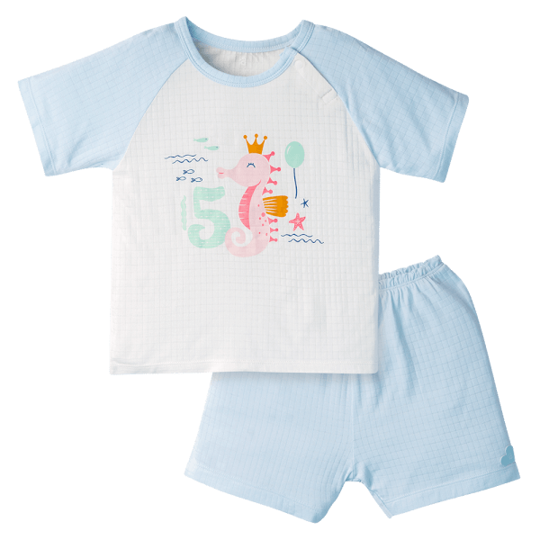 Bộ tính năng ngắn chống muỗi, HT San Hô Animo VĐ523001 (3-24M,Xanh Ngọc)