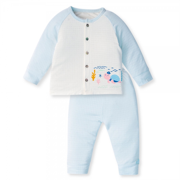 Bộ tính năng dài chống muỗi, HT San Hô Animo VĐ523010 (0-24M,Xanh Ngọc)