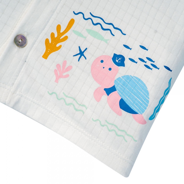 Bộ tính năng dài chống muỗi, HT San Hô Animo VĐ523010 (0-24M,Xanh Ngọc)