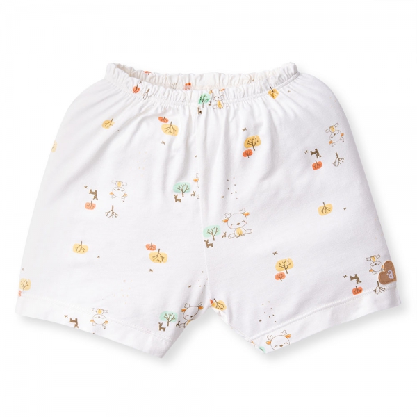 Bộ tính năng ngắn vải modal Animo VĐ522022 (0-12M,Kem)