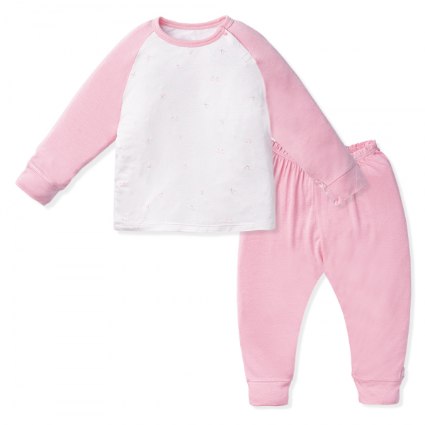 Bộ tính năng dài vải modal Animo VĐ522024 (12-24M,Hồng)