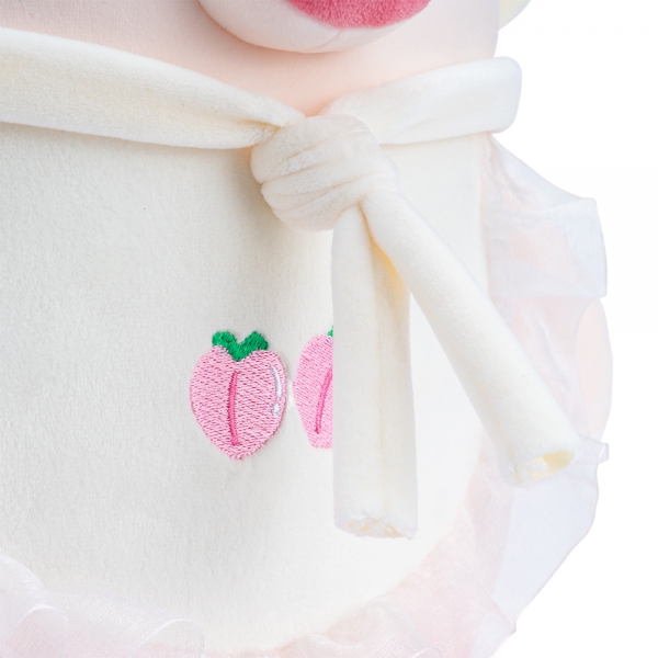 Thú bông bé heo hồng đeo yếm quả đào Animo