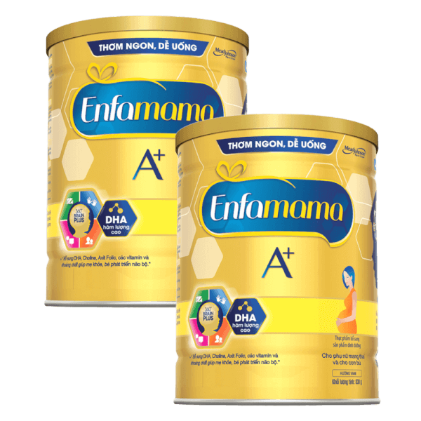 Combo 2 Thực phẩm bổ sung Sản phẩm dinh dưỡng Enfamama A+ hương vani 360° Brain Plus 830G