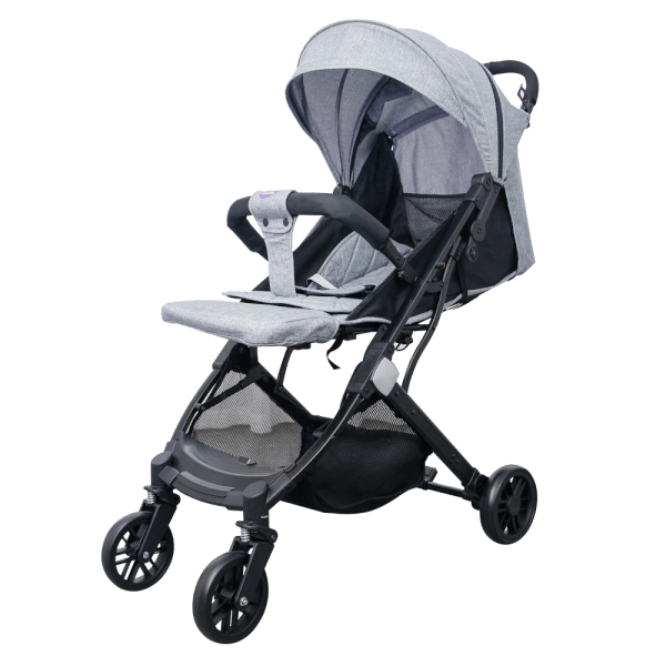 Xe đẩy du lịch gấp gọn tích hợp tay kéo Mastela HN-275 (màu ghi)