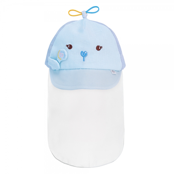 Nón lưỡi trai khăn voan bé trai Animo A2303_MN008 (46cm, Xanh)