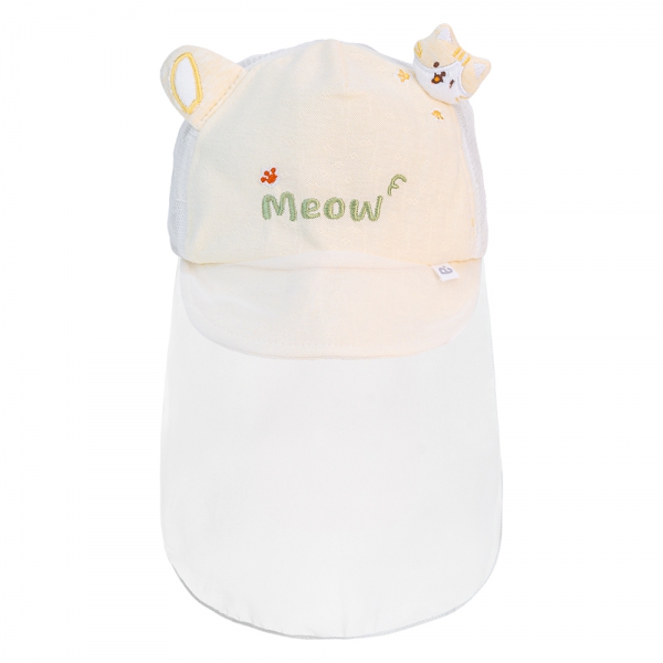 Nón lưỡi trai khăn voan bé trai Animo A2303_MN006 (48cm, Vàng)