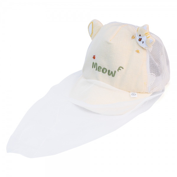 Nón lưỡi trai khăn voan bé trai Animo A2303_MN006 (48cm, Vàng)