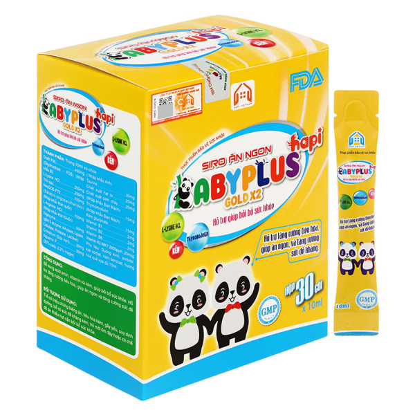 Siro ăn ngon Babyplus Hapi Gold X2