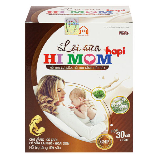 Lợi sữa Hi Mom Hapi (hộp 30 gói)