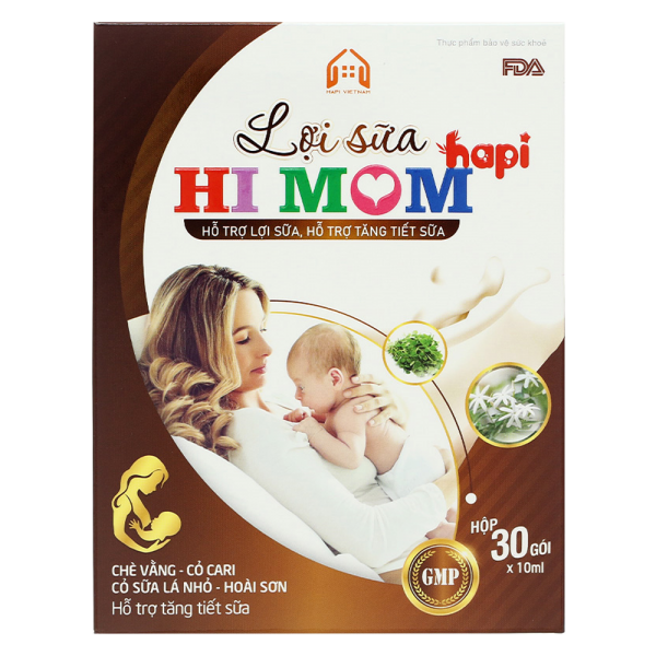 Lợi sữa Hi Mom Hapi (hộp 30 gói)