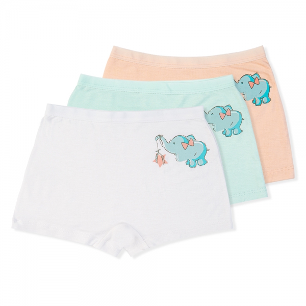 Bộ 3 quần lót bé gái đùi Animo VĐ223005 (2-6Y,Nhiều màu)