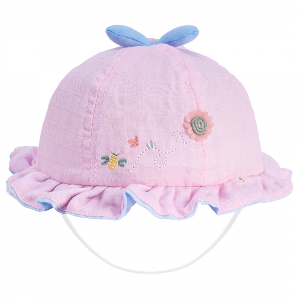 Nón em bé gái vành tròn Animo A2303_JK027 (44cm,Hồng)