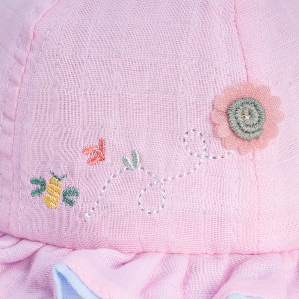 Nón em bé gái vành tròn Animo A2303_JK027 (44cm,Hồng)