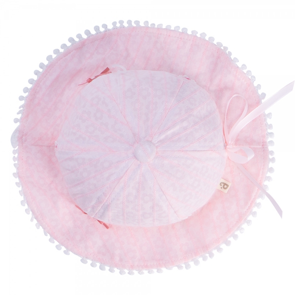 Nón vành tròn bé gái Animo A2303_JK017 (48cm,Hồng)