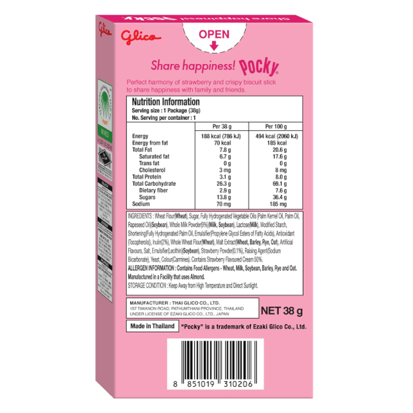 Bánh que Pocky vị dâu