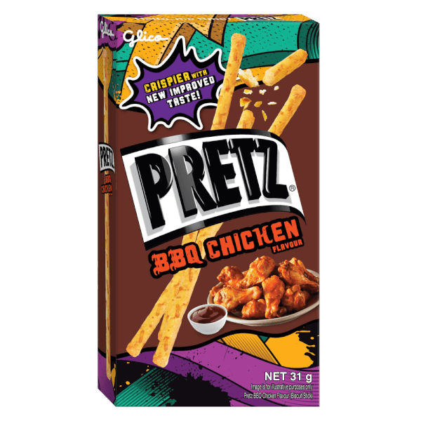 Bánh que Pretz vị gà nướng BBQ 31g