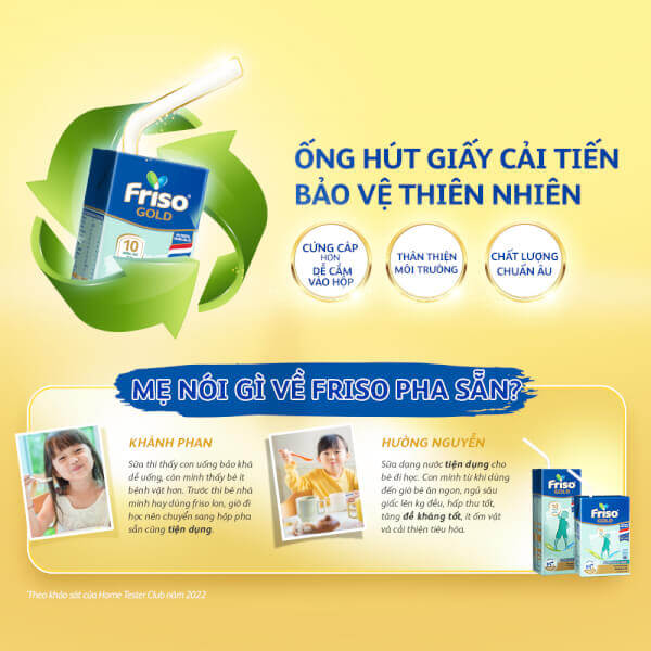 Thùng Sữa Friso Gold 110ml (từ 1 tuổi) - Lốc 4 hộp - New