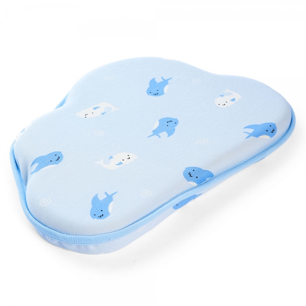 Gối memory foam (cao su non) chống móp đầu sơ sinh Animo B2305_DQ001 (PUB121,Xanh)