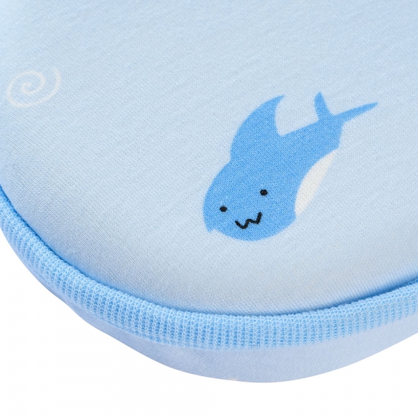 Gối memory foam (cao su non) chống móp đầu sơ sinh Animo B2305_DQ001 (PUB121,Xanh)