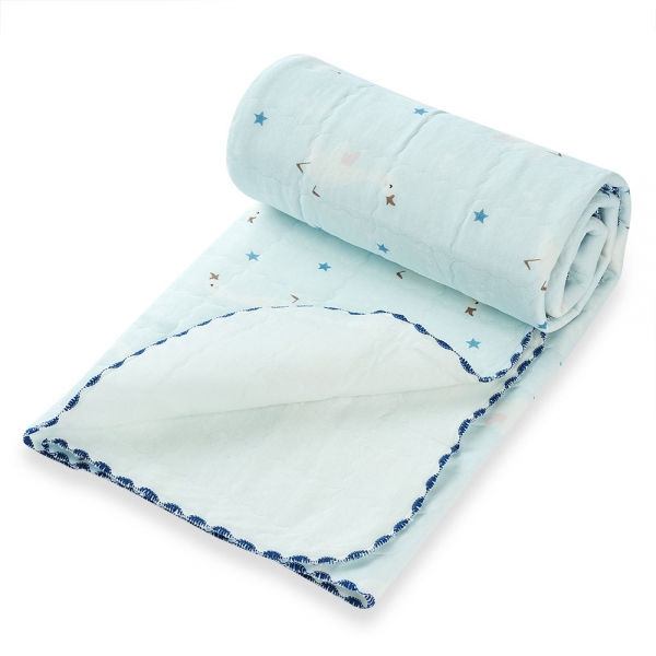 Chăn vải chần bông 3 lớp Animo B2306_MN003 (85x85cm,Xanh)