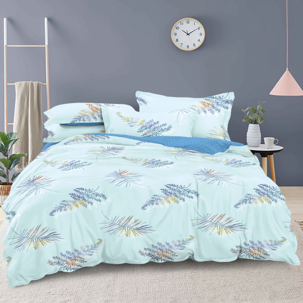 Bộ 5 món drap, áo gối và mền chần NIN Calisto B2201_NH017 (180x200+30cm)