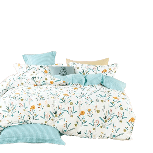 Bộ 5 món drap, áo gối và mền chần NIN Calisto B2201_NH019 (160x200+30cm)