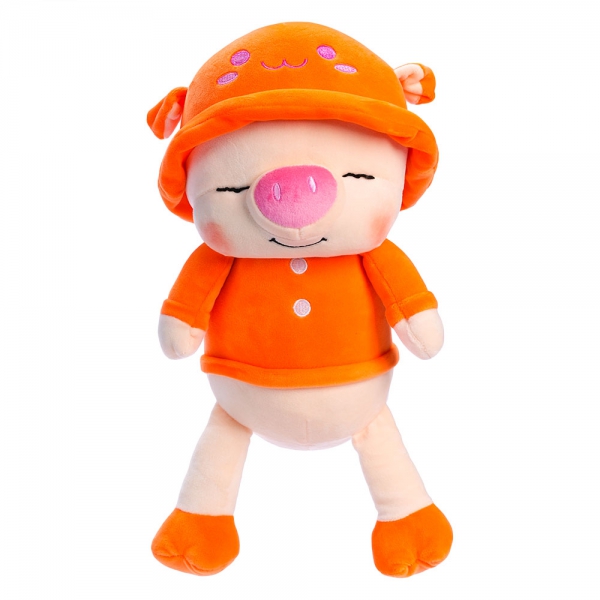 Thú bông Heo Đội Nón Áo Thêu (TM) *Sản phẩm giao màu ngẫu nhiên*