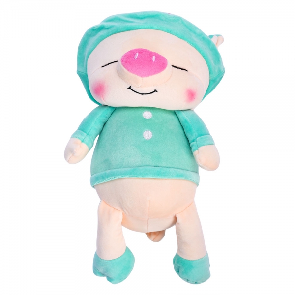 Thú bông Heo Đội Nón Áo Thêu (TM) *Sản phẩm giao màu ngẫu nhiên*