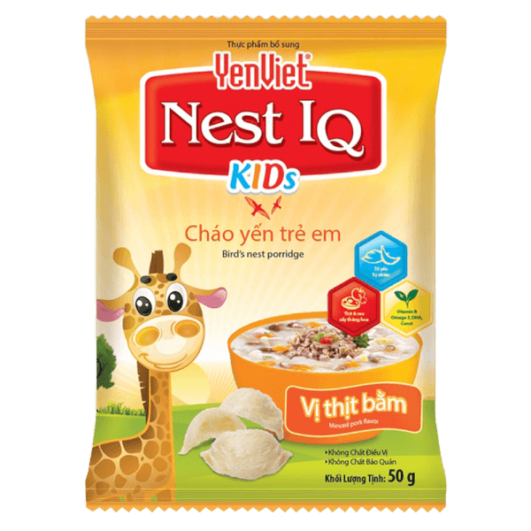 Cháo Yến Trẻ Em YenViet Nest IQ - Vị Thịt Bằm 50g