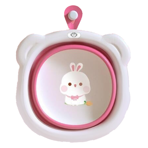 Chậu rửa mặt gấp gọn cho bé Animo (Hồng) (giao mẫu ngẫu nhiên)