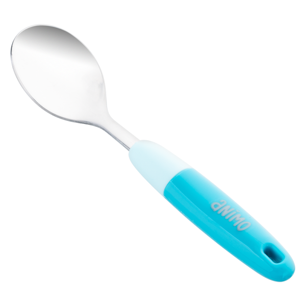 Muỗng inox cho bé tự tập ăn Animo (xanh, RK3807)