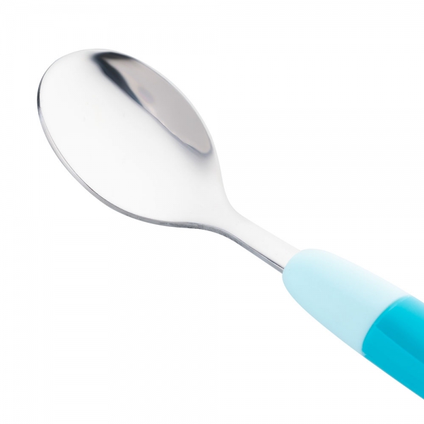 Muỗng inox cho bé tự tập ăn Animo (xanh, RK3807)