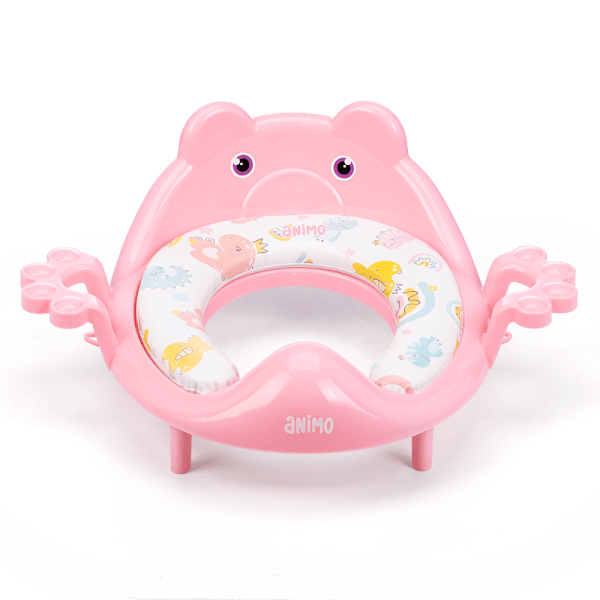 Đệm lót bồn cầu có tựa lưng cho bé Animo (hồng, YF2021, TJJ)