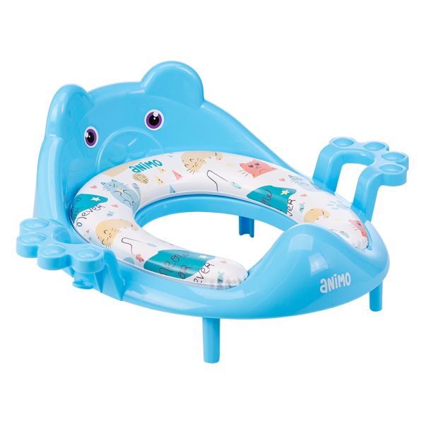 Đệm lót bồn cầu có tựa lưng cho bé Animo (xanh, YF2021, TJJ)