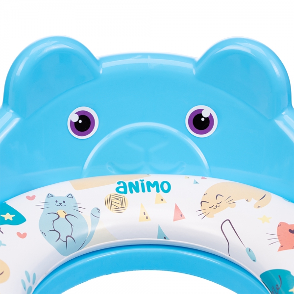 Đệm lót bồn cầu có tựa lưng cho bé Animo (xanh, YF2021, TJJ)