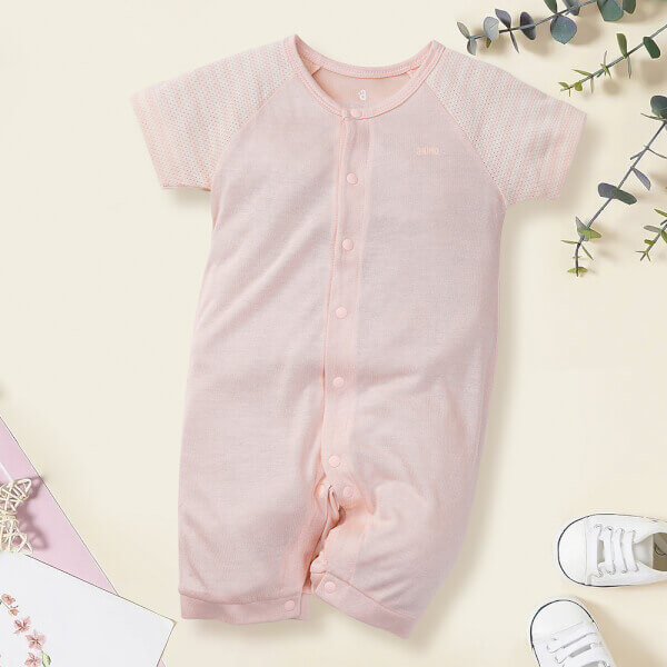 Bodysuit tính năng đùi, vải lưới Animo I0322033 (3-6M,Cam)