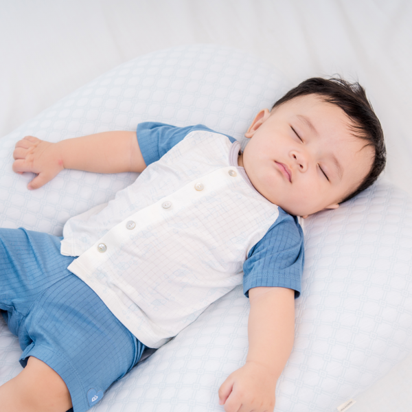 Bộ sơ sinh tính năng ngắn Chống muỗi Animo VĐ722019 (0-24M,Xanh)