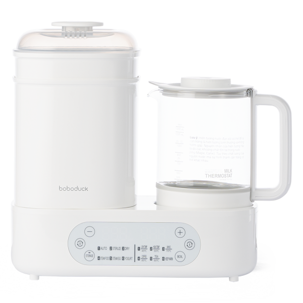 Bình đun và tiệt trùng sấy khô Boboduck F6238 (trắng)