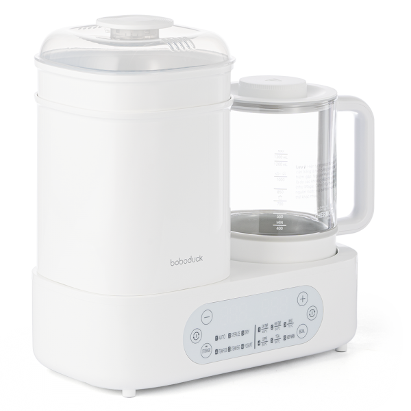 Bình đun và tiệt trùng sấy khô Boboduck F6238 (trắng)