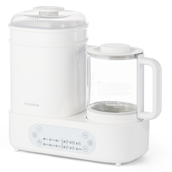 Bình đun và tiệt trùng sấy khô Boboduck F6238 (trắng)