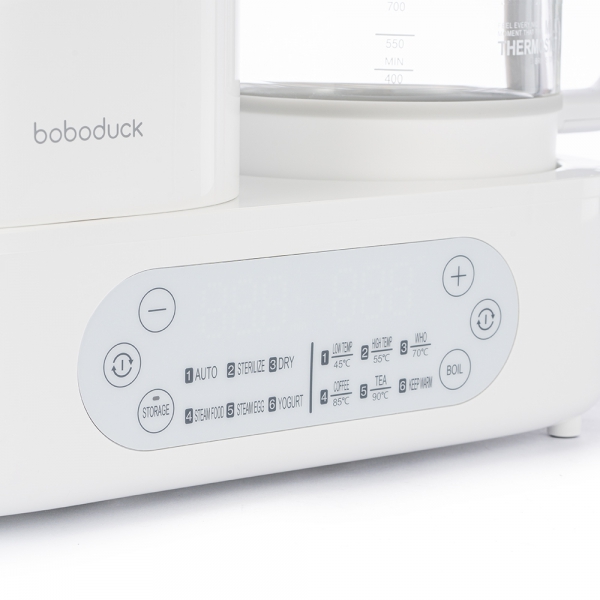 Bình đun và tiệt trùng sấy khô Boboduck F6238 (trắng)