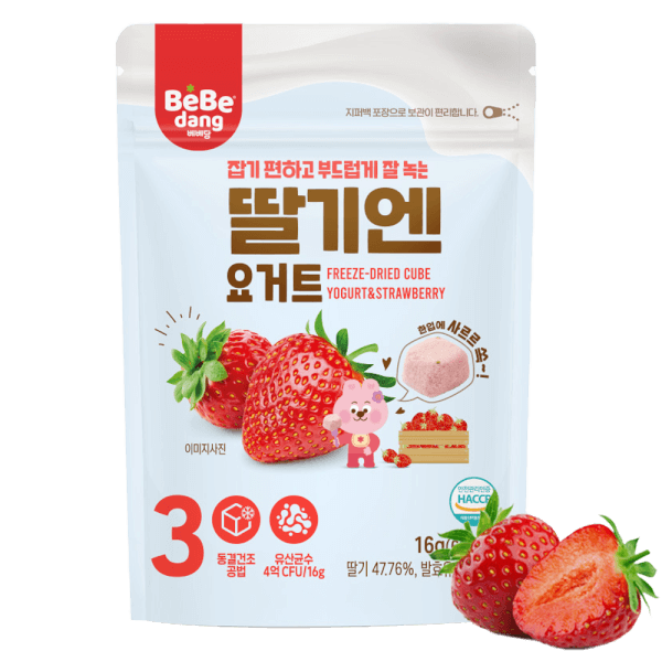 Sữa Chua Sấy Bebedang Vị Dâu Tây