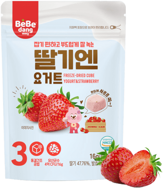 Sữa Chua Sấy Bebedang Vị Dâu Tây