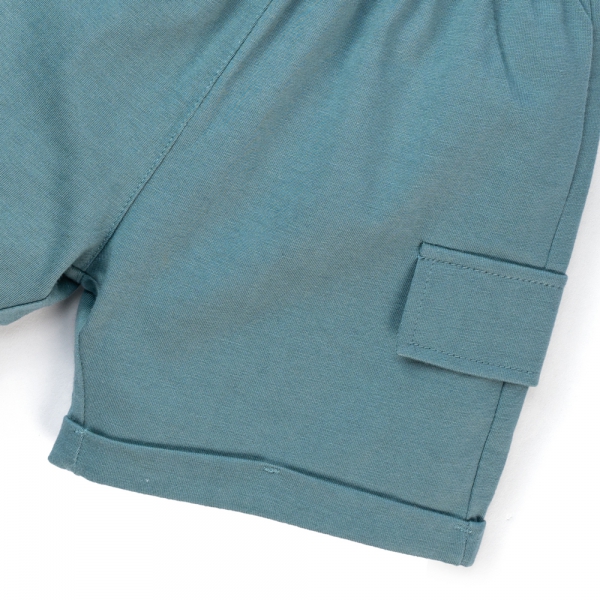 Bộ bé trai ngắn BST Khủng Long Animo HN623012 (6M-6Y,Xanh)