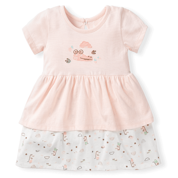 Đầm bé gái BST Sấu Dâu Tây Animo HS523026 (6M-6Y,Hồng)