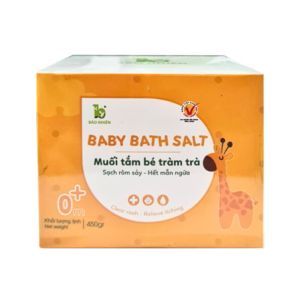 Muối tắm bé tràm trà trị rôm sảy & mẫn ngứa 450g