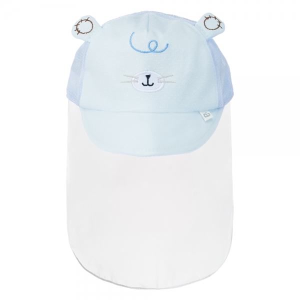 Nón lưỡi trai khăn voan bé trai Animo A2306_MN001 (44cm,Xanh)