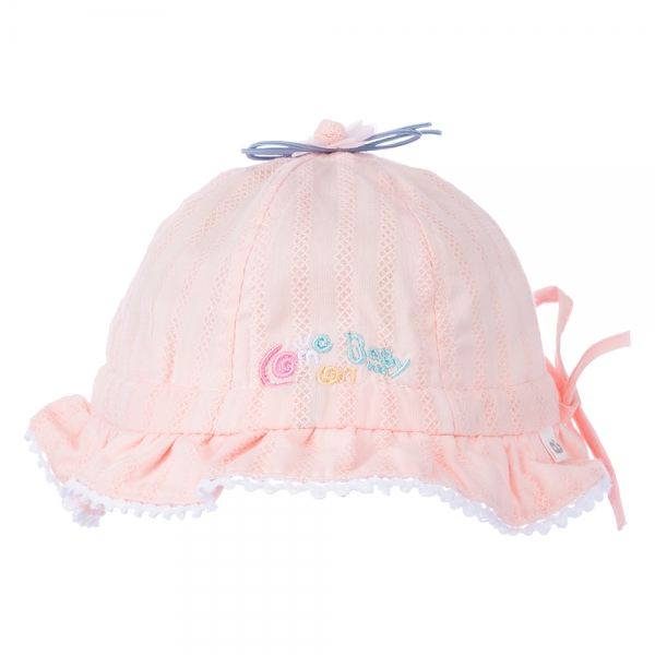Nón em bé gái vành tròn Animo A2306_MN004 (46cm,Hồng)